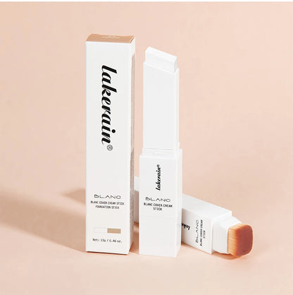 Color-changing Foundation Stick Blanc Foundation Korean Makeup Base High Coverage Concealer Natural Nude 2 IN 1 Foundation Stick