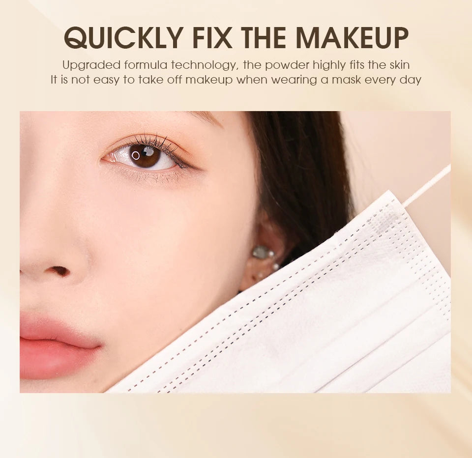 Silk Smooth Oil Control Pressed Powder Makeup Setting Powder Waterproof Long Lasting Face Powder For Flawless Matte Finish