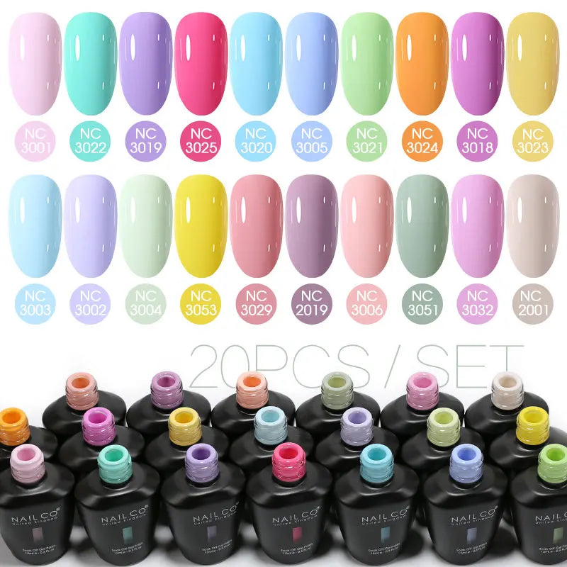NAILCO 15ml 10/20/30pcs Nail Gel Polish 333 Colors Blue UV&LED Gel Varnish Nude Red Soak Off Semi Permanent UV Nail Gel Varnish