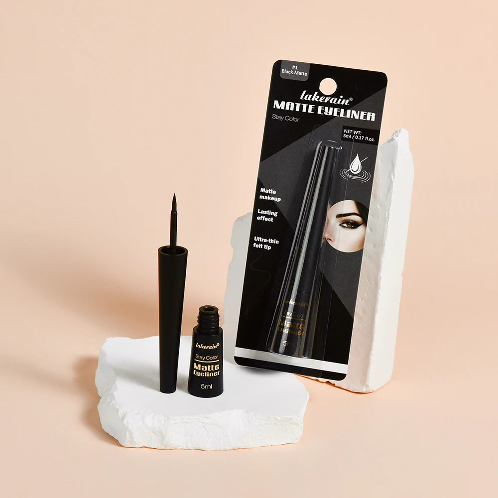 Matte Liquid Eyeliner Matte Eyeliner Waterproof and Sweat-Proof Non-Smudge Liquid Eyeliner Smooth Liquid Eyeliner