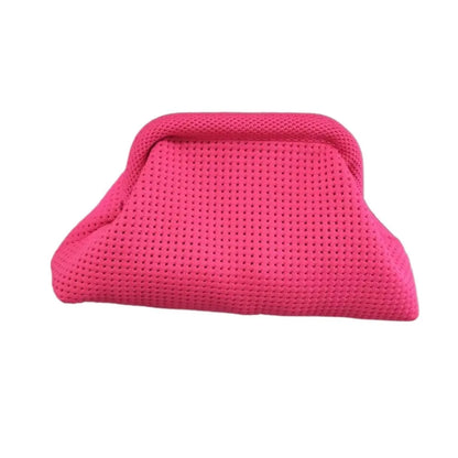 Durable Polyester Summer Beach Clutch Bag Elastic Soft Hollow Out Pouch Large Capacity Breathable Small Crochet Handbag Spring