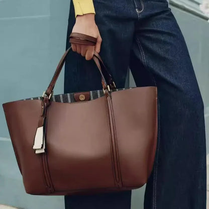 Large Capacity Tote Bag Luxury Designer Women Shoulder Bag Pu Leather Bucket Bags For Women Handbags And Purses New 2026 Shopper