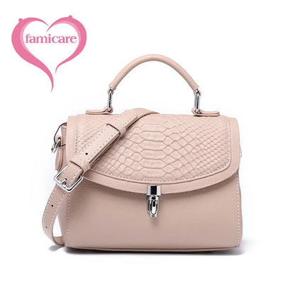 Women's Mini Bag Genuine Leather Lady Handbag Female Crocodile Pattern Crossbody Shoulder Bag Fashion Trend Small Flap Messenger