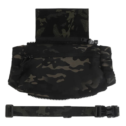 Outdoor DropPouch Muff Hand Warmer Pouch, Stowable Fanny Pack for Winter Airsoft Hunting Gear Camping Hiking Football Fishing