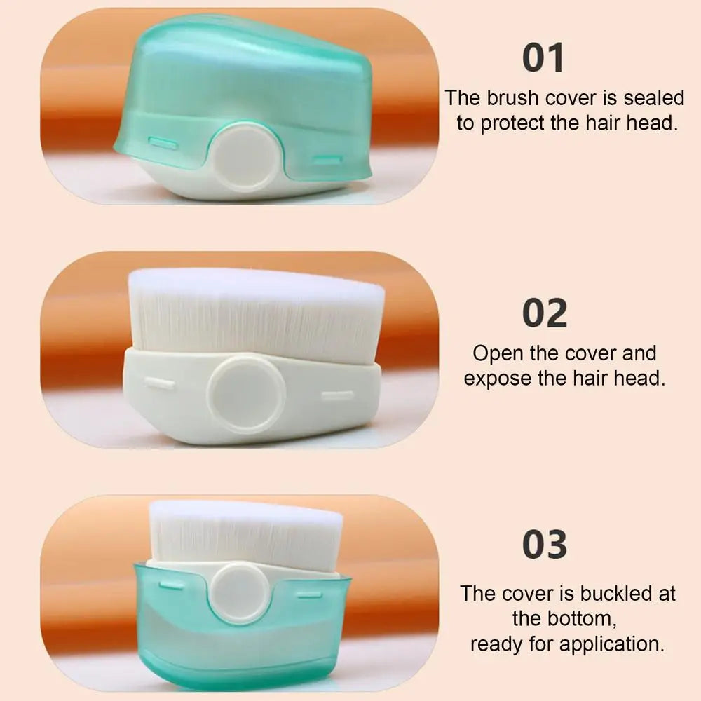 Sunscreen Applicator Suntan Lotion Applicator with Soft Bristles Foundation Makeup Brushes for Liquid Foundation Powder Cream