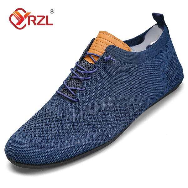 YRZL Men's Shoes Breathable Casual Driving Shoes Indoor Outdoor Men Shoes Loafers Lightweight Comfortable Soft Sole Walking Shoe