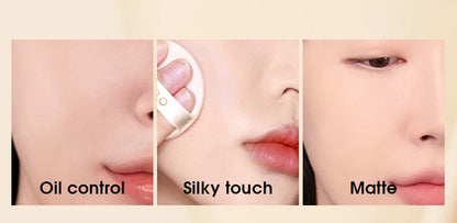 Silk Smooth Oil Control Pressed Powder Makeup Setting Powder Waterproof Long Lasting Face Powder For Flawless Matte Finish