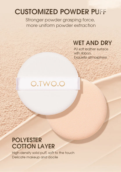 Silk Smooth Oil Control Pressed Powder Makeup Setting Powder Waterproof Long Lasting Face Powder For Flawless Matte Finish
