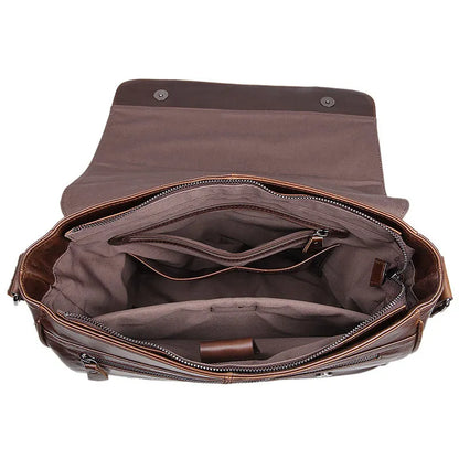 Fashion High Class Oil-Waxed Genuine Leather Shoulder Bag men Leather Messenger Bag Male Crossbody Bag Sling Leisure Bag Satchel