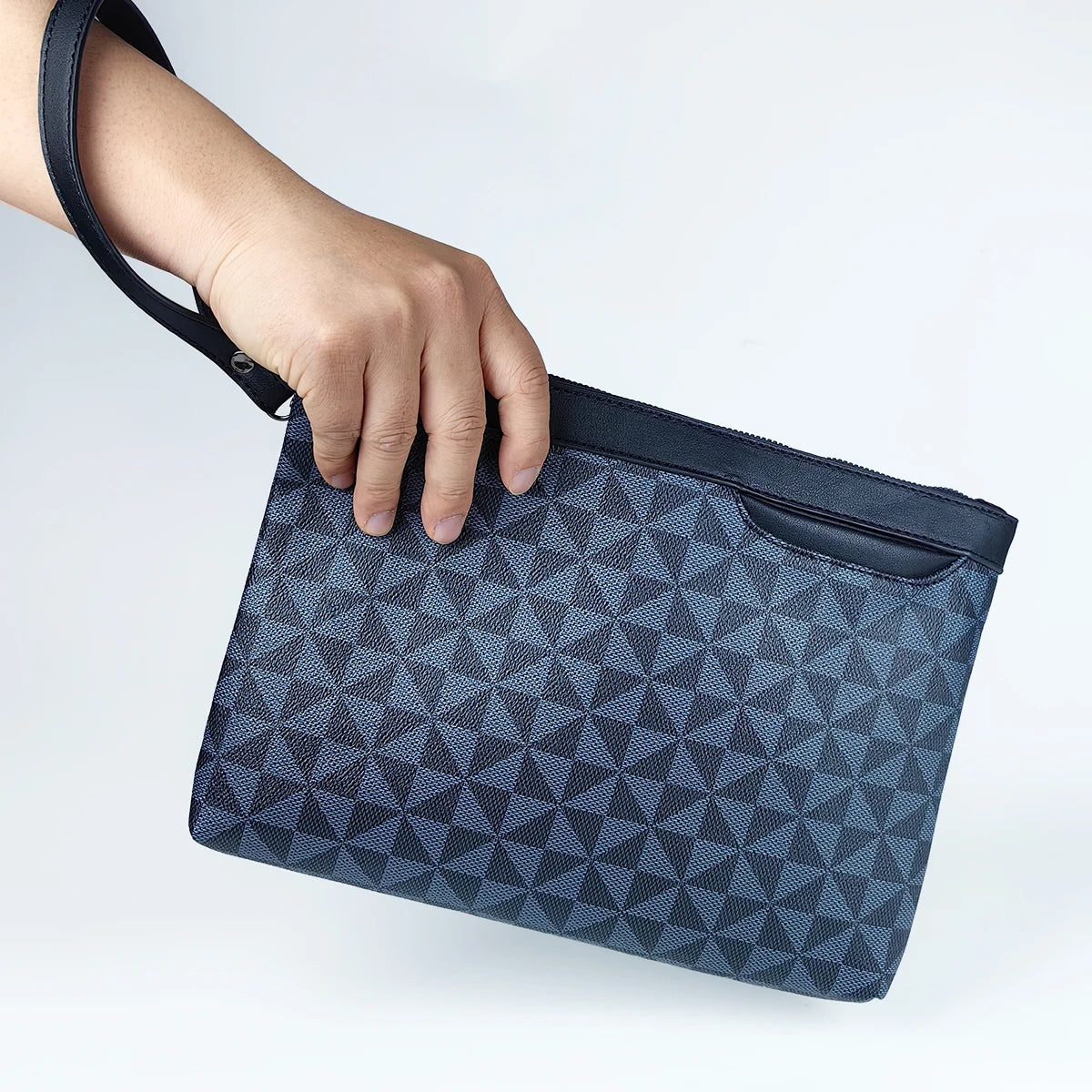 New Fashion PU Leather Men Clutch Bag Business And Leisure PAD Handbag Underarm Pocket Envelope Bag Outdoor Commuting Wallet Men
