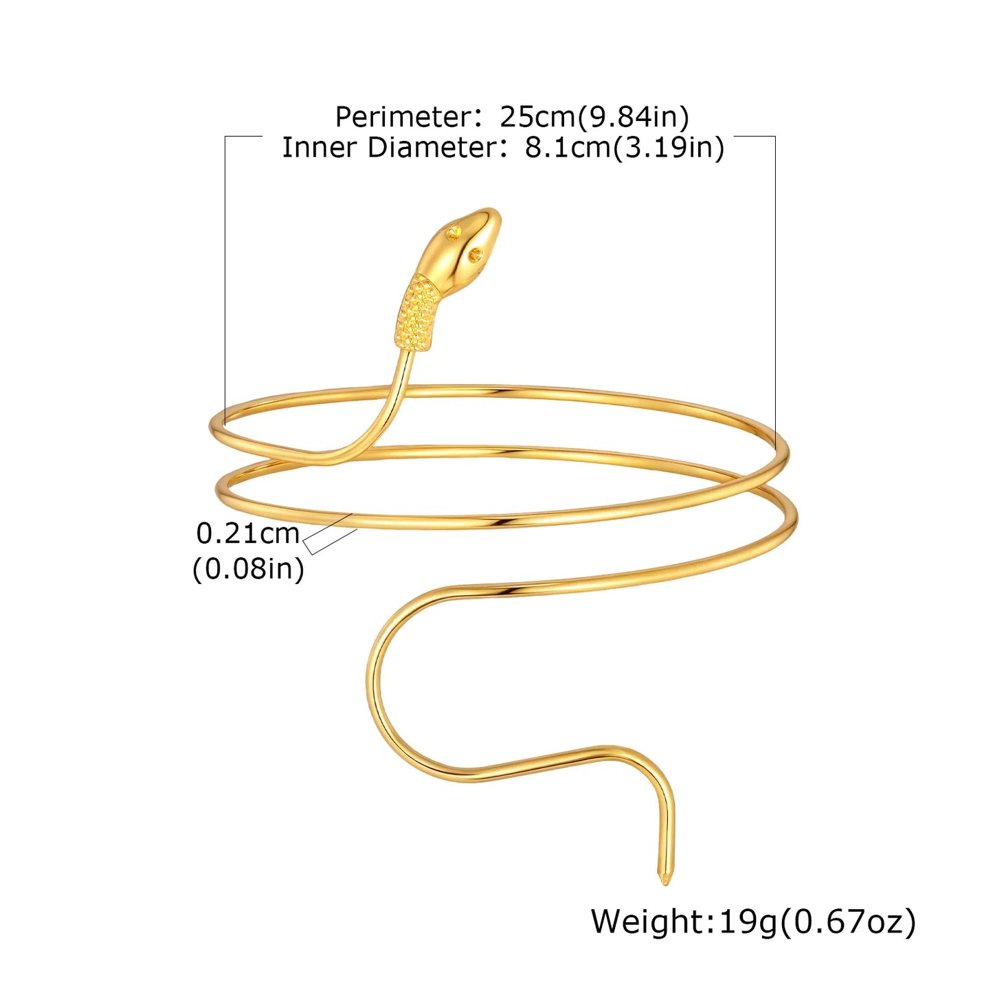 Upper Arm Armlet Bracelets for Women, Fashion Creative Spiral Line Adjustable Armband Cuff Bangle, Luxury Aesthetic Jewelry