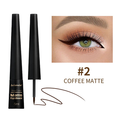 Matte Liquid Eyeliner Matte Eyeliner Waterproof and Sweat-Proof Non-Smudge Liquid Eyeliner Smooth Liquid Eyeliner