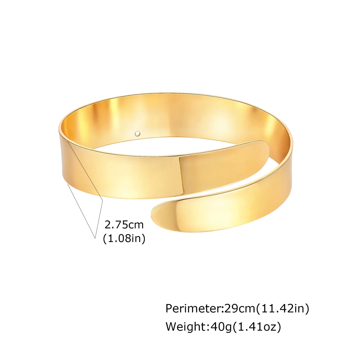 Upper Arm Armlet Bracelets for Women, Fashion Creative Spiral Line Adjustable Armband Cuff Bangle, Luxury Aesthetic Jewelry