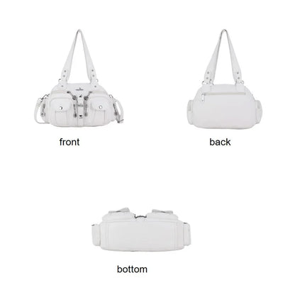 Vintage Women Handbags Satchel Top-handle Handbag PU Shoulder Bag Dumpling Pack Give Gifts Shoulder Bags Phone Money Pack
