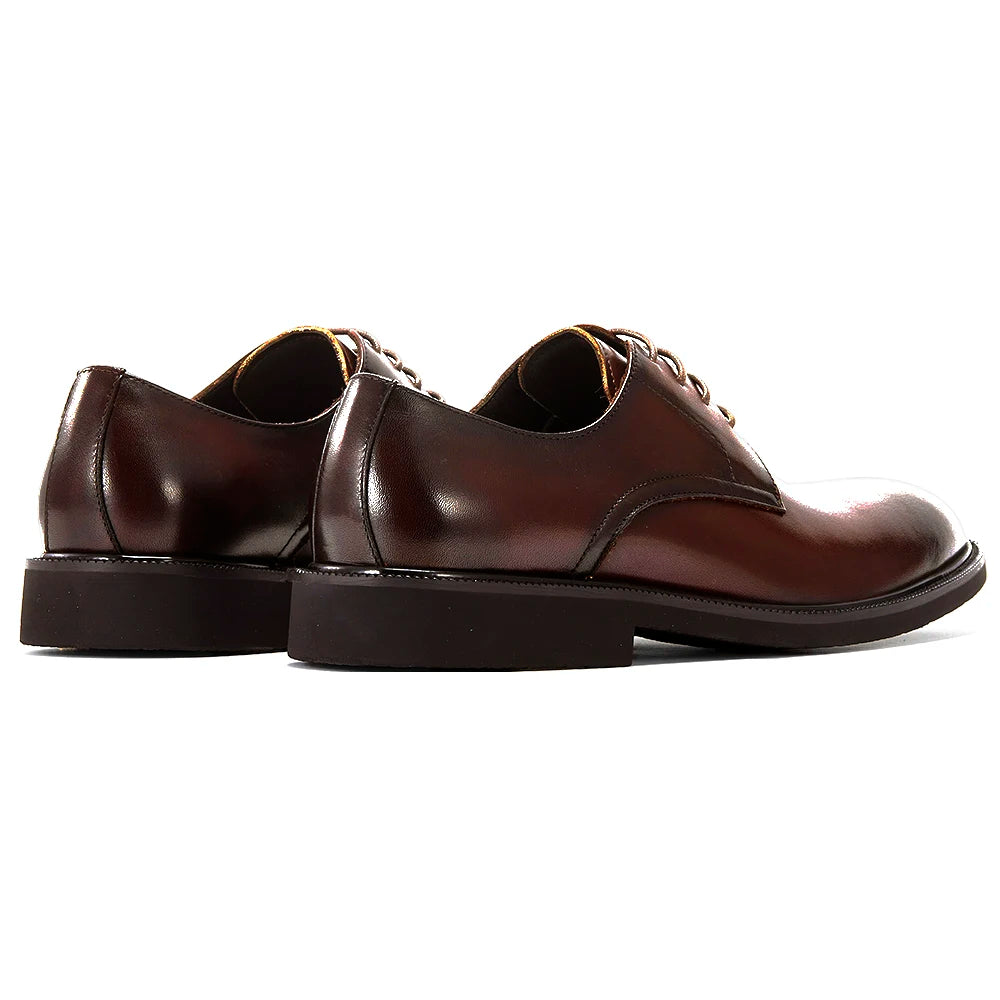 High Quality Men's Oxford Shoes Genuine Leather Office Derby Dress Shoes for Business Casual Wear