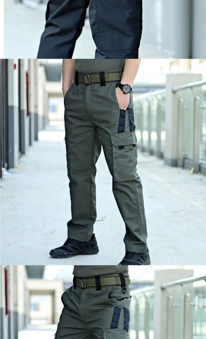 New Tactical Work Pants Men Casual Outdoor Waterproof Cargo Trousers 2/1Pcs Multi-pocket Wear-Resistant Outdoor Training Trouser