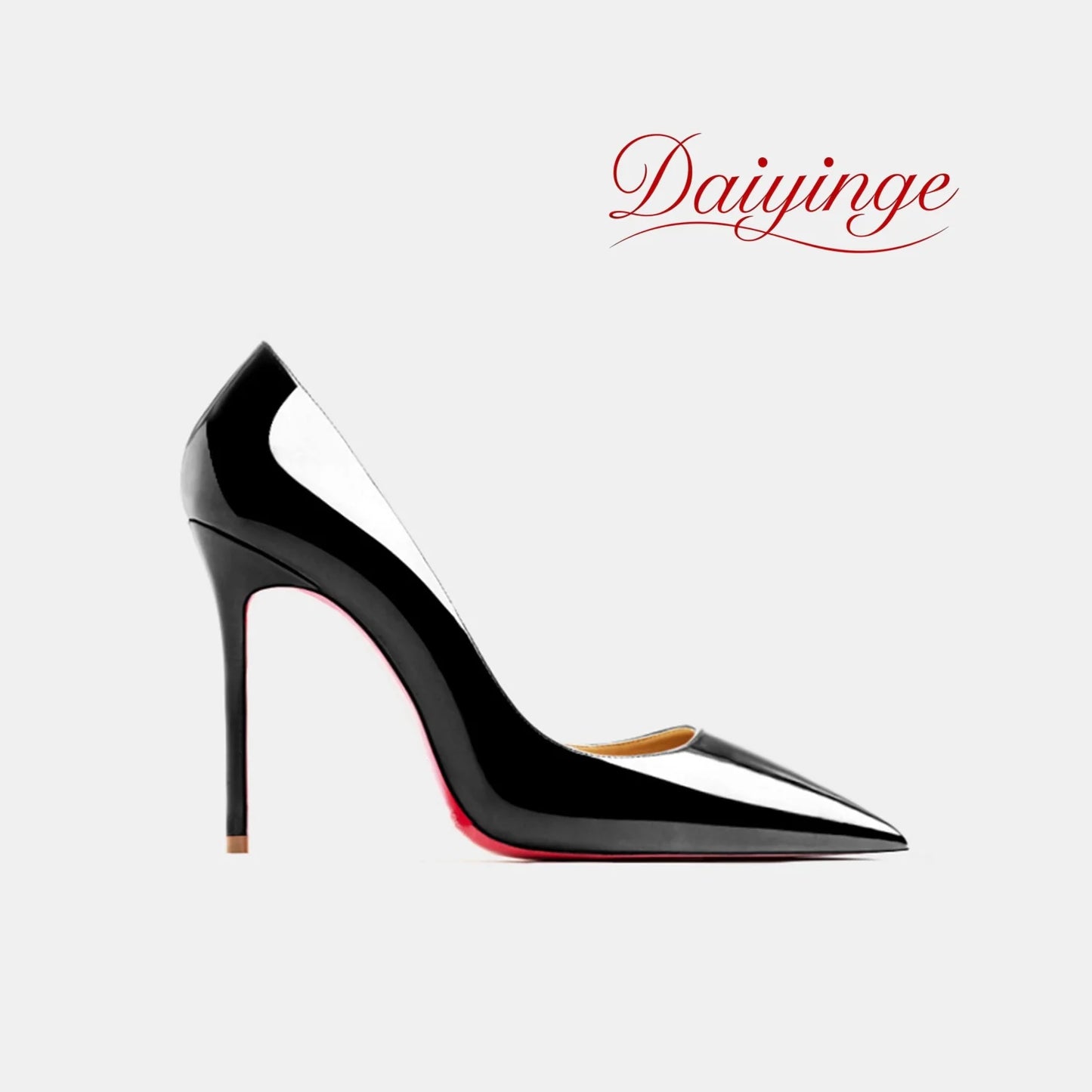 High Heels For Woman 2026 Trend New Leather Luxury Red Shiny Bottom Pointed Toe Stiletto Pumps 12cm Sexy Comfortable Party Shoes