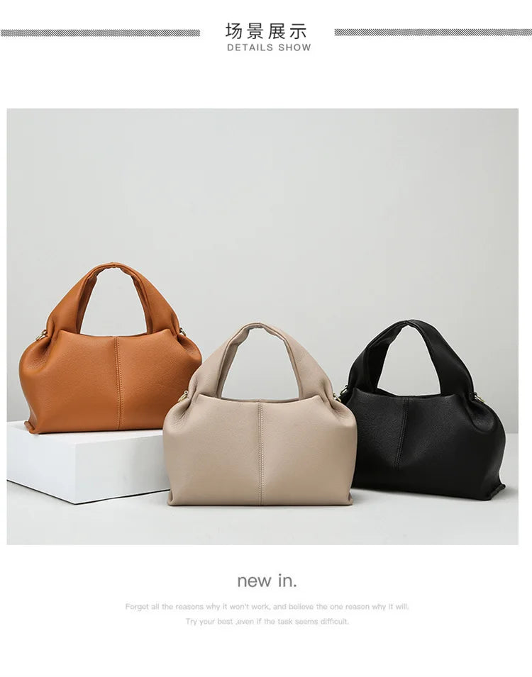 Fashion Women's Tote Bag New Soft Leather Cloud Shoulder Bag High Quality Simple Commuter Crossbody Bag Luxury Handbag Designers
