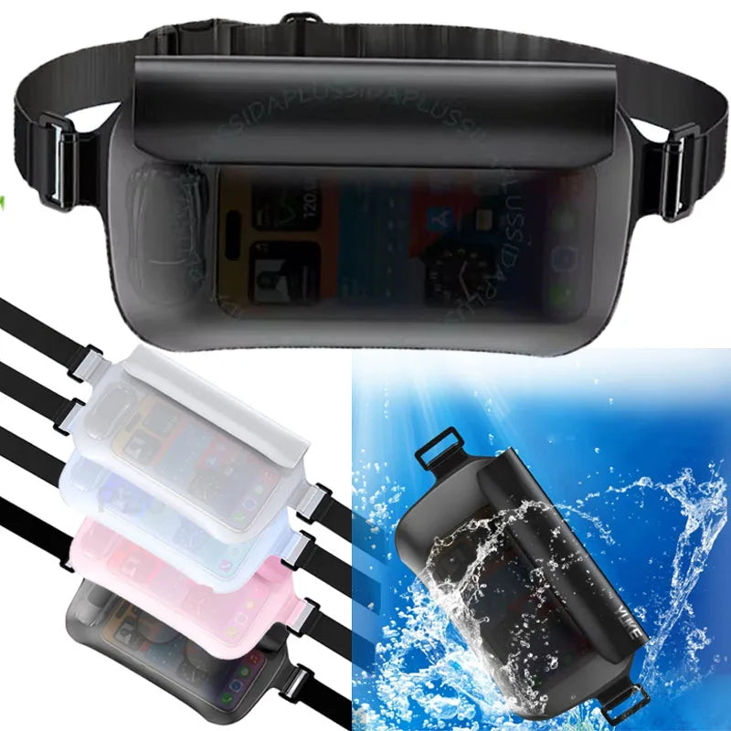 Waterproof Mobilephone Bag Tpu Drift Diving Shoulder Waist Bag Belt Bag for Beach Swimming Iphone Bag for Samsung Redmi Cover
