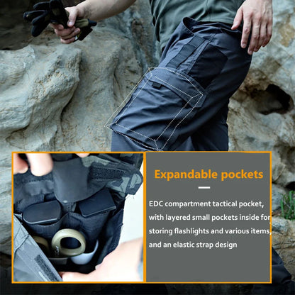 New Tactical Work Pants Men Casual Outdoor Waterproof Cargo Trousers 2/1Pcs Multi-pocket Wear-Resistant Outdoor Training Trouser