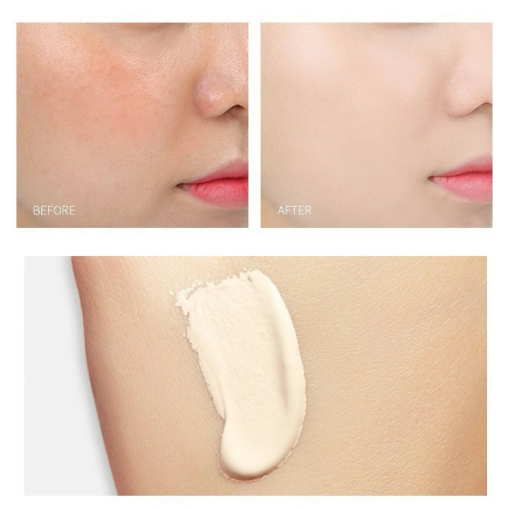 BB cream foundation (with brush) is waterproof, long-lasting, and moisturizing, suitable for all light skin tones.