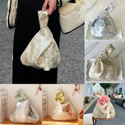 Bags Lunch Bag Temperament Cosmetic Bag New Chinese Style Handbag Cheongsam Accessories Tassel Knot Wrist Bag Small Item Pouch