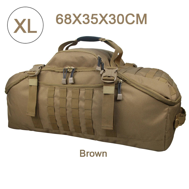 30L 45L 80L Travel Duffel Bag Military Tactical Backpack with Adjustable Strap Weekender Bag for Men Women Waterproof Gym Bags