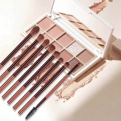 17pcs Professional Soft Long Aluminum Makeup Brush Set, Including Foundation Brush, Eyeshadow Brush, Eyebrow Brush, Blending