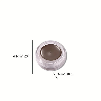 Portable Gel Eyeliner Black and Brown, Water Proof Smudge Proof Eyeliner Cream, Quick Drying Last for All Day Long Brow Eyeliner