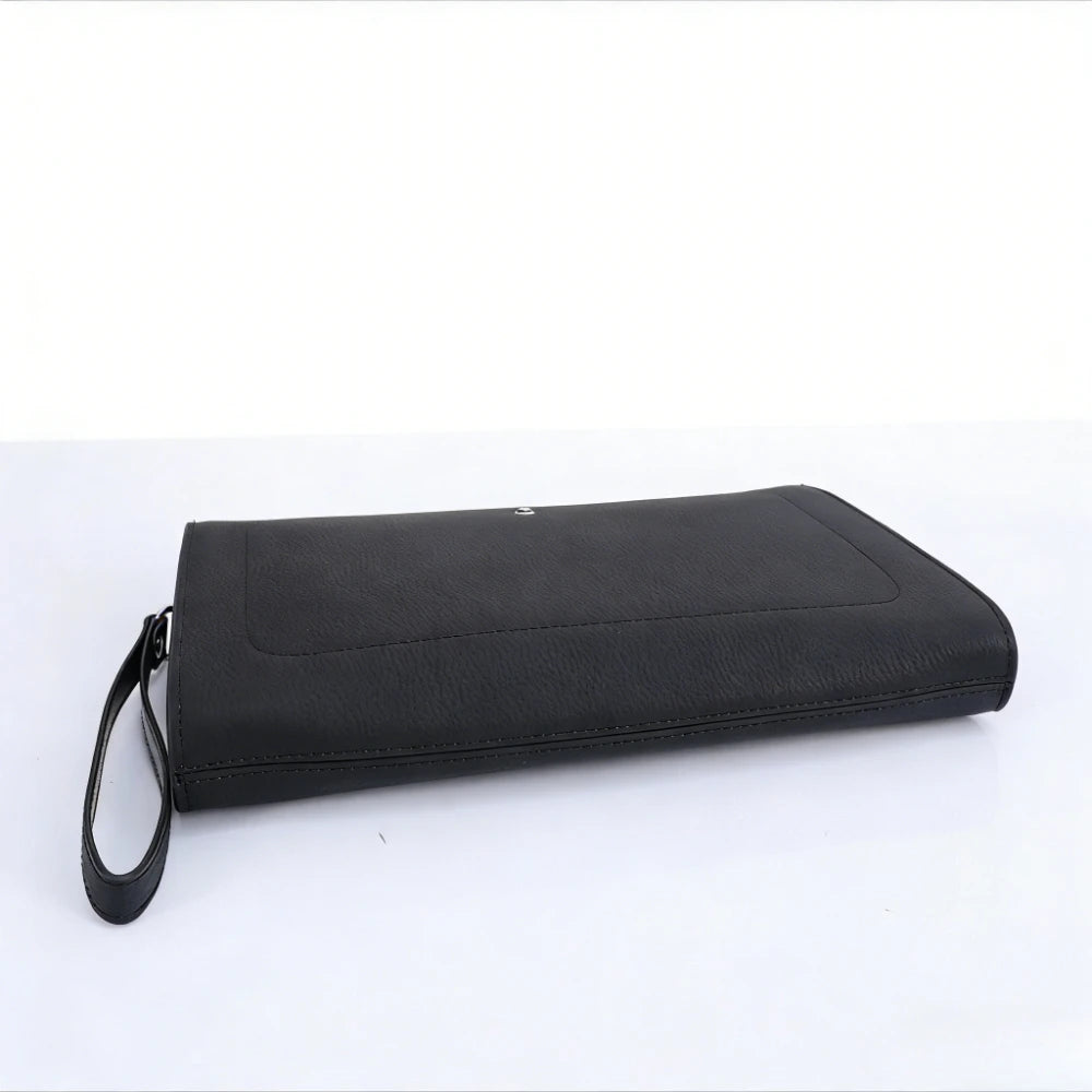 Mens Clutches Luxury High Quality Leather Envelope Clutch Bag Business Simple Large Capacity Card Holder Daily Office Casual