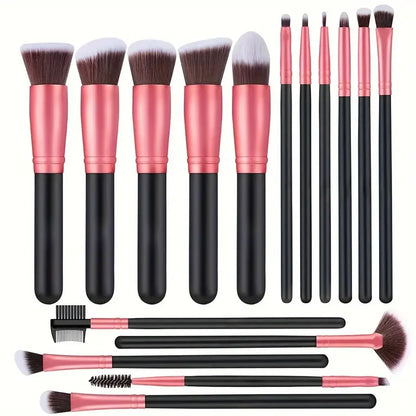 Professional Makeup Brushes Set 14-16Pcs Set Premium Syntheti Foundation Blending Face Powder Blush Eye Shadows Makeup Brush Kit