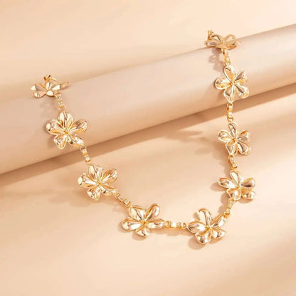 IngeSight.Z Exquisite Metal Large Flower Bikini Belly Waist Chain Women Fashion Summer Sexy Beach Party Belt Dress Body Jewelry