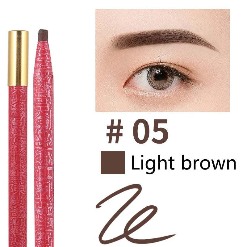 Long Lasting Waterproof  Eyebrow Pencils Peel Off  Red Lip Pencil Set For Microblading Permanent Makeup Pen Eye Liner Gel Pen