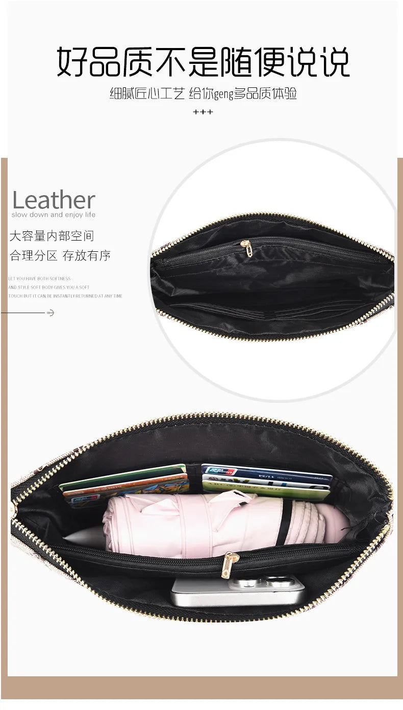 New Men's And Women's Shoulder Casual Bags Envelope Series Fashionable Classic Clutch Bags Simple And Portable Cross-body Bags