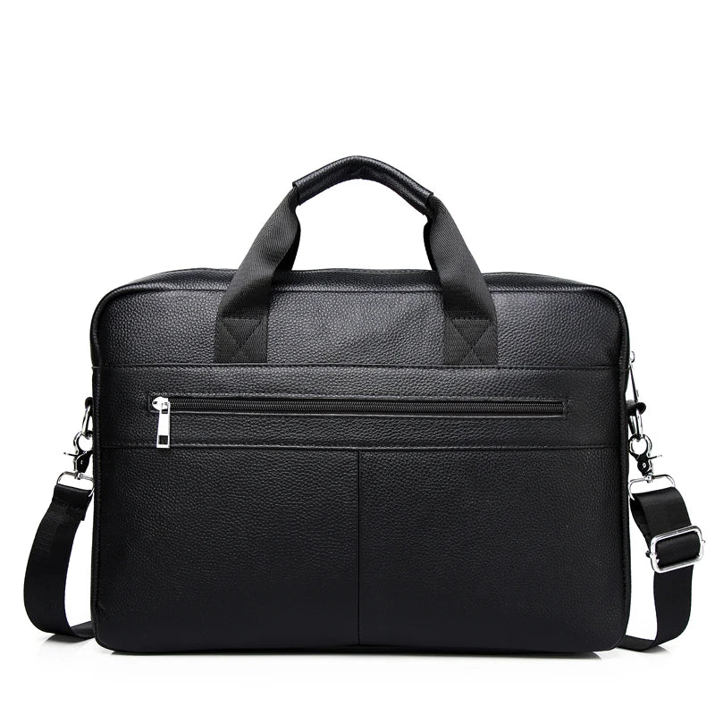 SCHLATUM Genuine Leather Briefcases Hard For Men Luxury Handbags Laptop Briefcase Bags 15.6 Inch Office Bussiness Computer Bag