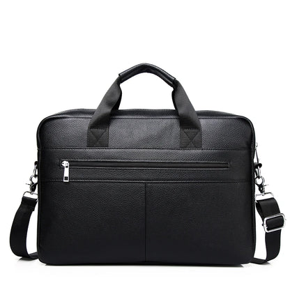 SCHLATUM Genuine Leather Briefcases Hard For Men Luxury Handbags Laptop Briefcase Bags 15.6 Inch Office Bussiness Computer Bag