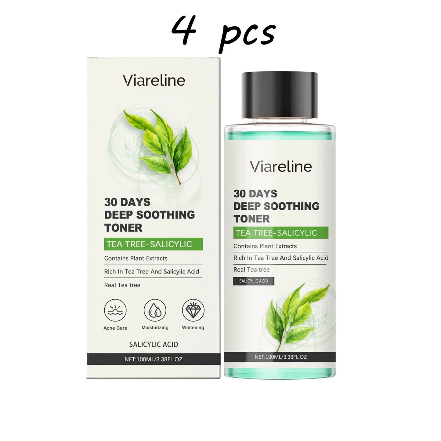 100ML Salicylic Acid Facial Toner Moisturizing Acne Care Refreshing Skin Oil Control Enhance Smoothness Soothing Face Toner