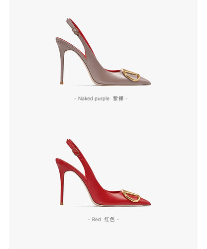 HLTINO Fahion Slingback Black Comfortable Women Summer Shoes Very High Heel Sandals 2025 Trend for Wedding Party Dress