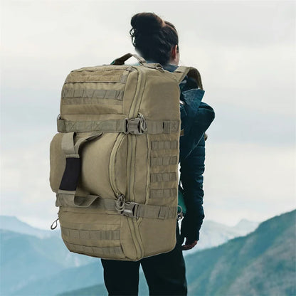 LQARMY 45L 80L Camping Backpacks Men Tactical Backpack Molle Hiking Travel Climbing Rucksack Sports Gym Duffel Bag