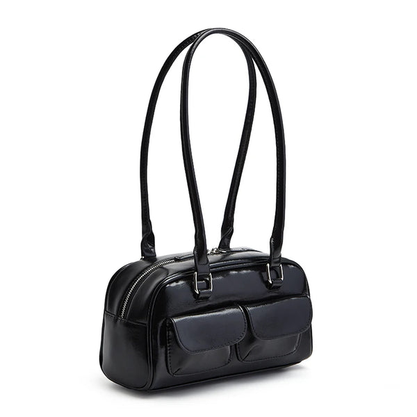 New Women's Bag Bowling Bag 2024 New Niche Joker Boston Bag Tote Bag Underarm Shoulder Bag