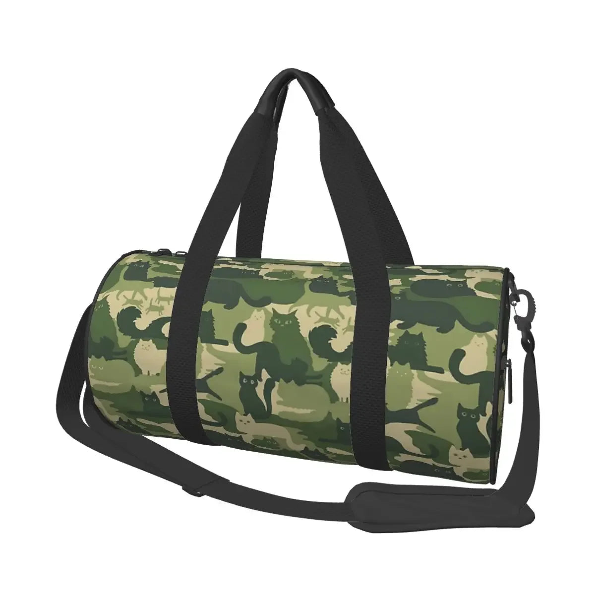 Camo Travel Bags Men Fitness Handbag Cylinder Shoulder Bag Women Large Travel Tote Luggage Bag Gym Handbags