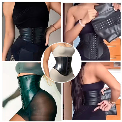 Waist Trainer Shaper Belt Tummy Wrap Hourglass Modeling Strap Latex Corset Belly Slimming Sheath Workout Woman Reductive Girdle