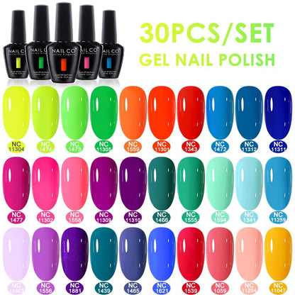 NAILCO 15ml 10/20/30pcs Nail Gel Polish 333 Colors Blue UV&LED Gel Varnish Nude Red Soak Off Semi Permanent UV Nail Gel Varnish