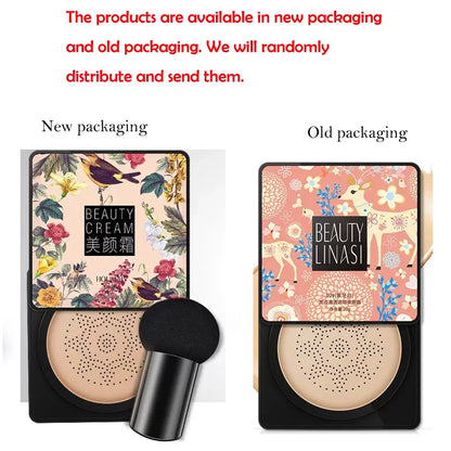 Air Cushion Make up Foundation Cream Mushroom Head Moisturizing Air-permeable Natural Makeup BB Cream