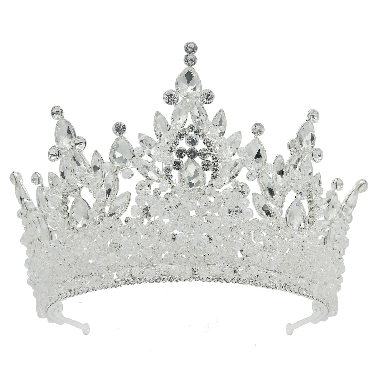 Queen Crowns For Women Crystal Princess Big Bridal Tiara Crown For Wedding Bride Pageant Miss Universe Hair Jewelry Headdress