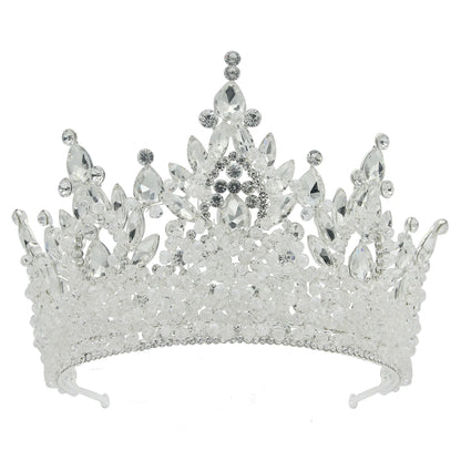 Queen Crowns For Women Crystal Princess Big Bridal Tiara Crown For Wedding Bride Pageant Miss Universe Hair Jewelry Headdress