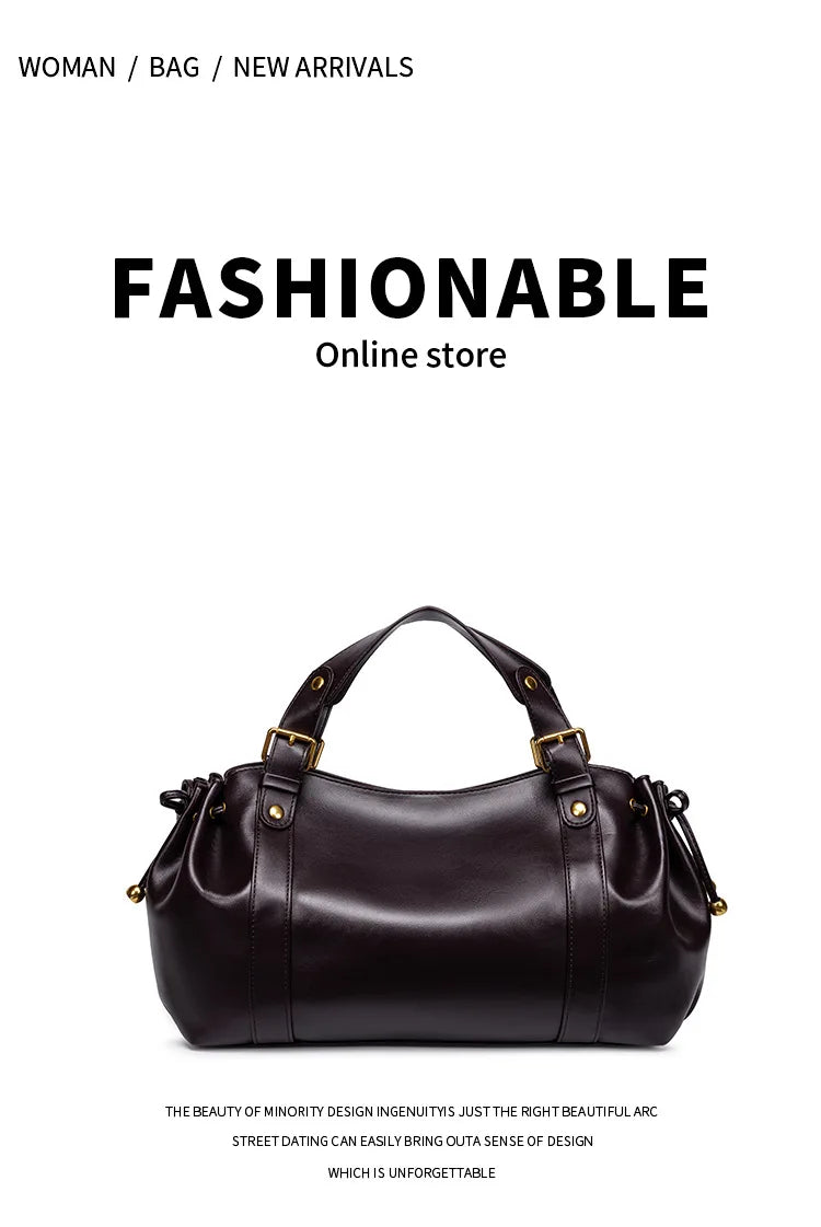 Solid Color Simple Handbag Work Commuter Fashion Women's Bag Shoulder Tote Bag Soft and Comfortable Pillow Bag