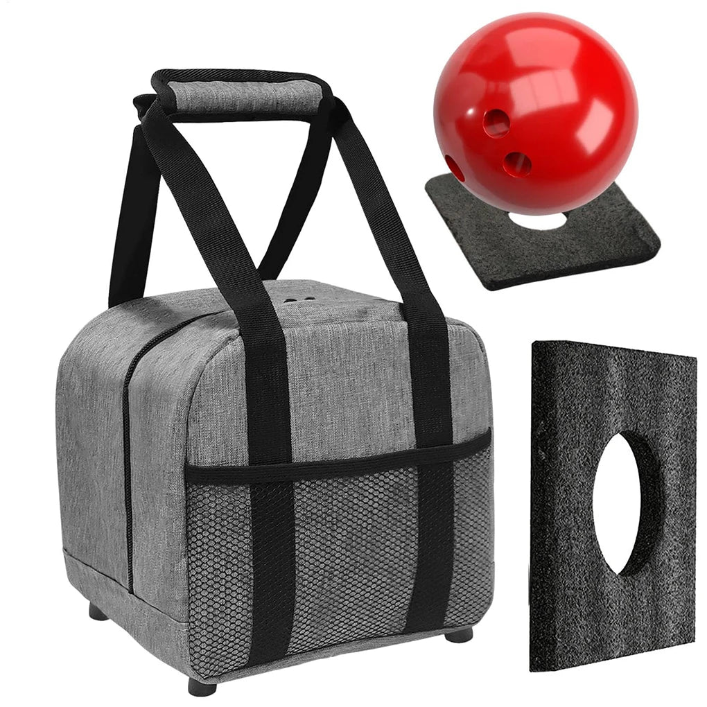 Portable Bowling Ball Tote Oxford Cloth Bowling Bag With Padded Ball Holder Durable and Stylish Packs Bowling Accessorie