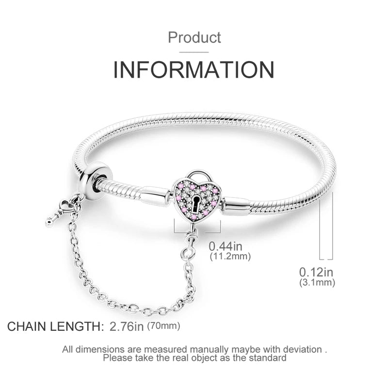 925 Sterling Silver Travel Plane Snake Basic Chain Cat and Moon Bracelet fit Original Charm Beads DIY Women Design Jewelry Party