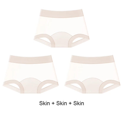 Summer Briefs Panties Women Micro Underwear Lady Ice Silk Woman Boxers Women's Shorts Transparent Linergie Sexy Panties Set Pack